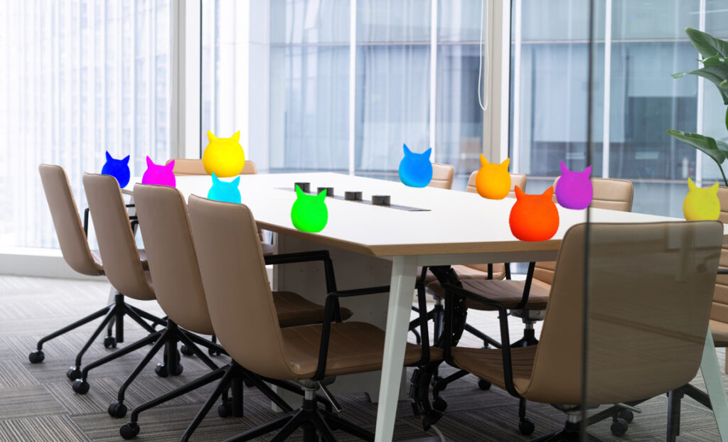 Meeting-Raum mit Tamagotchis. (c) AdobeStock