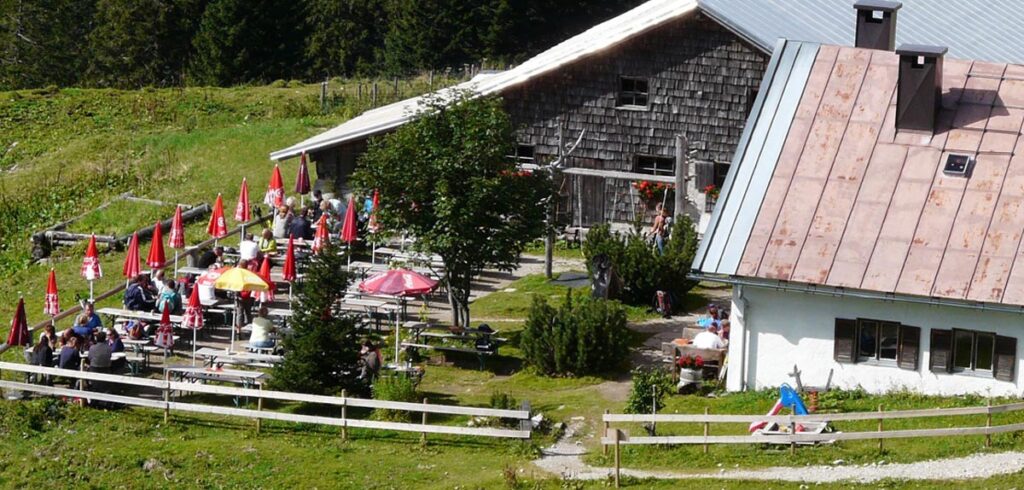 Bewirtschaftete Almhütte. (c) Pixabay.com