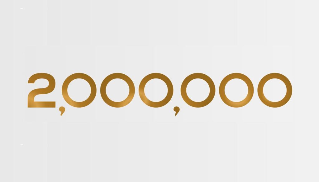 TikTok – so bekommen sie »ganz easy« 2.000.000 Follower in 9 Tagen! 1 Die Zahl 2.000.000 – Stichwort TikTok-Follower.
(c) AdobeStock