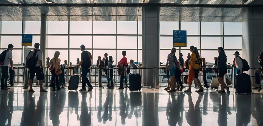 Wartende Menschen am Flughafen. (c) Pixabay.com