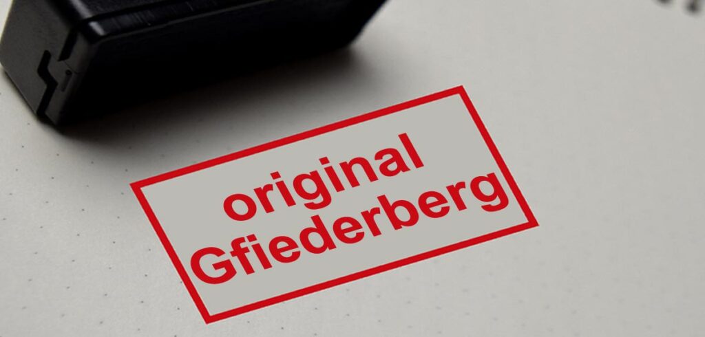 Stempel "Original Gfiderberg". (c) AdobeStock/ K2
