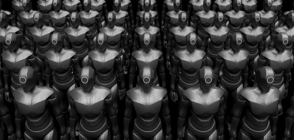 Eine Roboterarmee. (c) AdobeStock