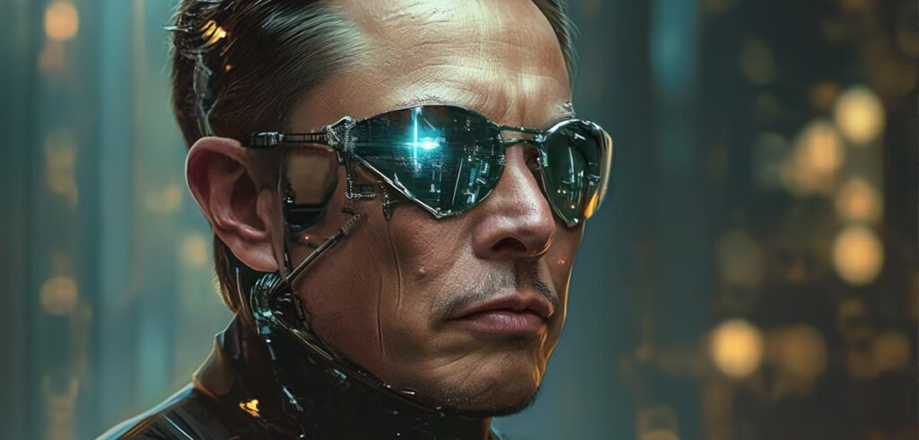 +++BREAKING+++ „Buy-den“ – Elon Musk gründet eigene Partei und will 2028 Präsident werden Elon Musk als futuristisch anmutender Cyborg. (c) Image by Robert Harker from Pixabay